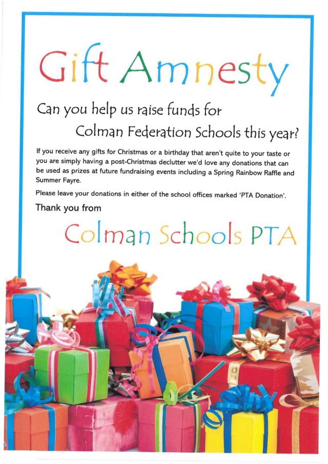 PTA Gift Amnesty Leaflet